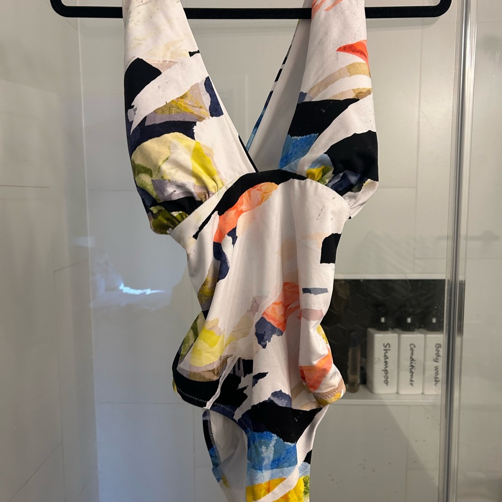 Colorful Abstract Print Swimsuit - Picture 7 of 9